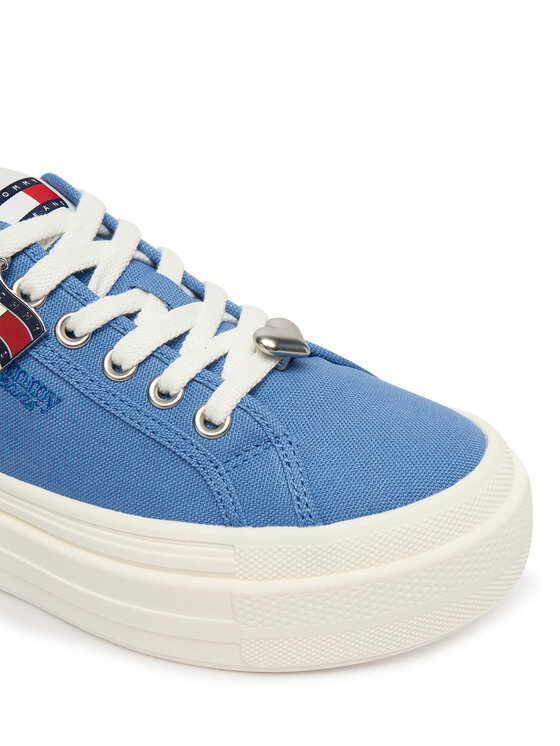 Tommy Jeans Tommy Jeans Laisvalaikio batai Tjw Flatform Sneaker Charms EN0EN02959 Mėlyna