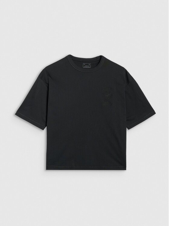4F 4F T-Shirt 4FRSS25TTSHF2979-20S Czarny Oversize