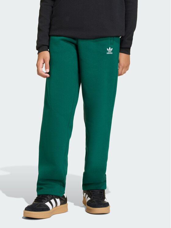adidas adidas Spodnie materiałowe 159213 Zielony Regular Fit