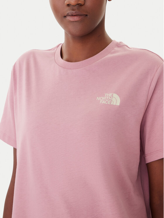 The North Face The North Face Тишърт Redbox NF0A87NK Розов Relaxed Fit