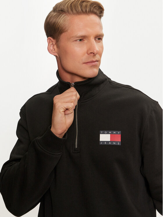 Tommy Jeans Tommy Jeans Džemperis Entry DM0DM20592 Juoda Regular Fit
