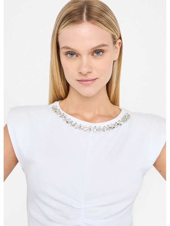 Liu Jo Liu Jo T-shirt UF5263J630811111 Bianco Slim Fit