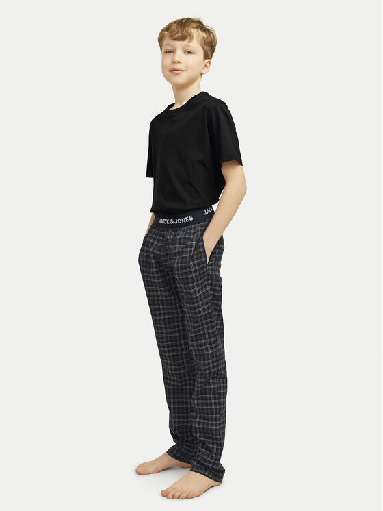 Jack&Jones Junior Jack&Jones Junior Pyžamo Basic 12264244 Černá Regular Fit