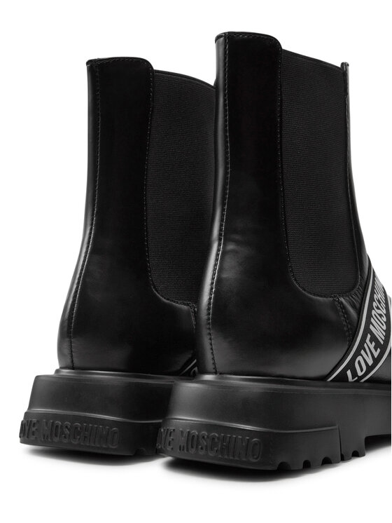 LOVE MOSCHINO LOVE MOSCHINO Kotníková obuv s elastickým prvkem JA24104G1LIA0000 Černá