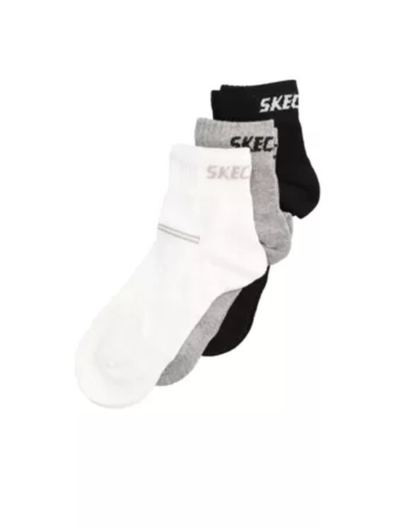 Skechers Skechers Zestaw 3 par niskich skarpet unisex Skechers Biały