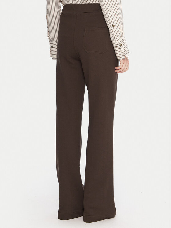 Maryley Maryley Teplákové kalhoty 25IB558/07CO Hnědá Relaxed Fit