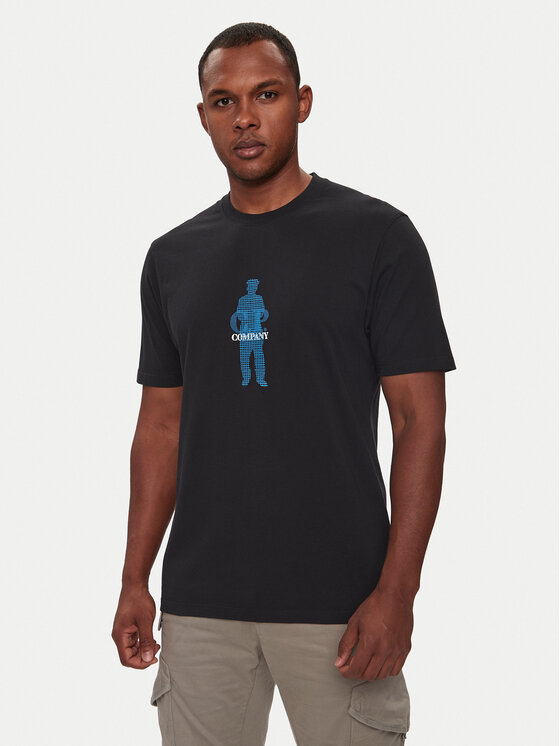 C.P. Company C.P. Company Тишърт 17CMTS164A006586W Черен Regular Fit