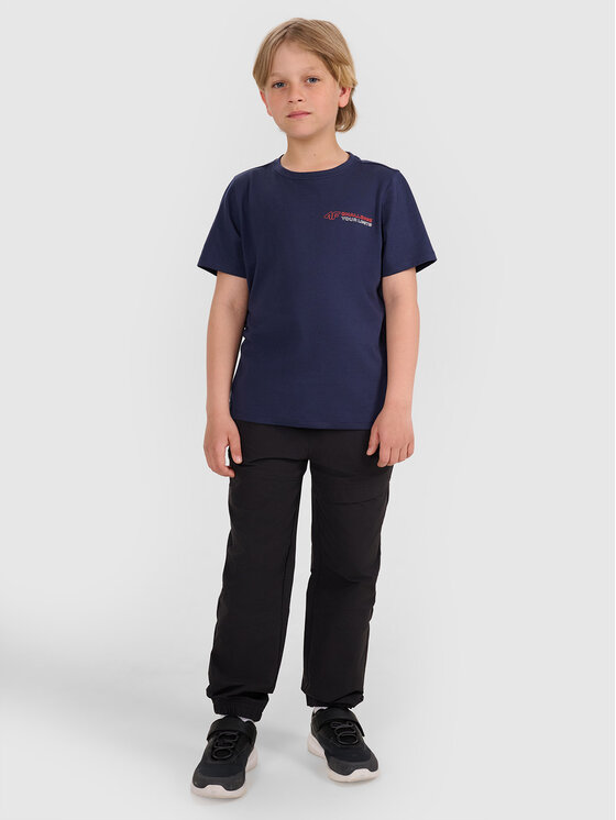 4F 4F T-Shirt URBAN COMMUTER Granatowy Regular Fit