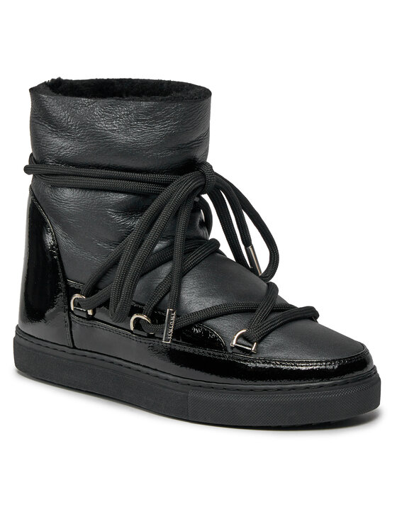Inuikii Inuikii Μπότες Χιονιού Gloss Wedge 75203-007 Μαύρο