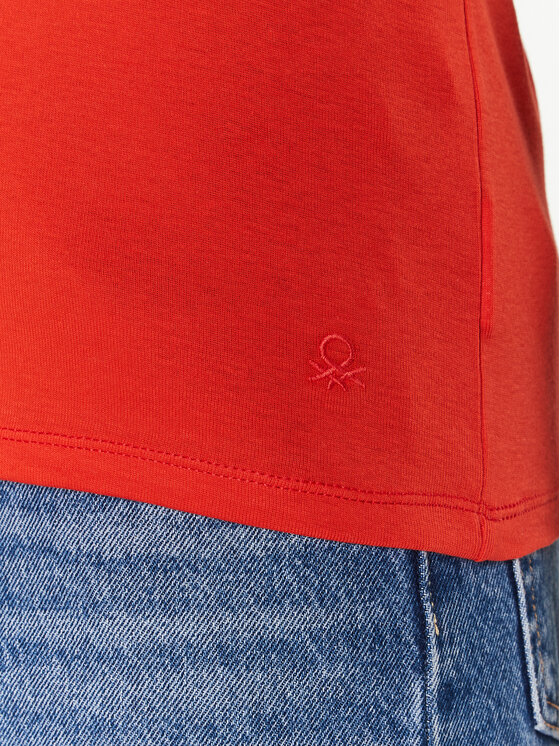 United Colors Of Benetton United Colors Of Benetton Тишърт 3GA2E16A0 Червен Regular Fit