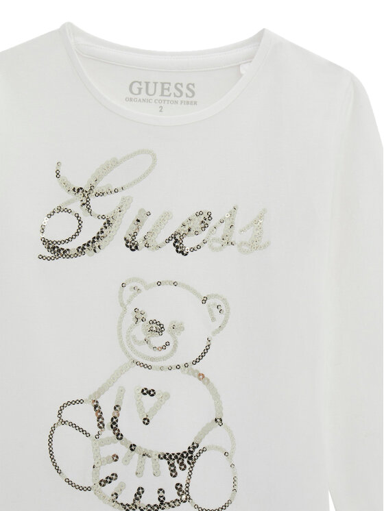 Guess Guess Bluse K5BI03 J1314 Weiß Regular Fit