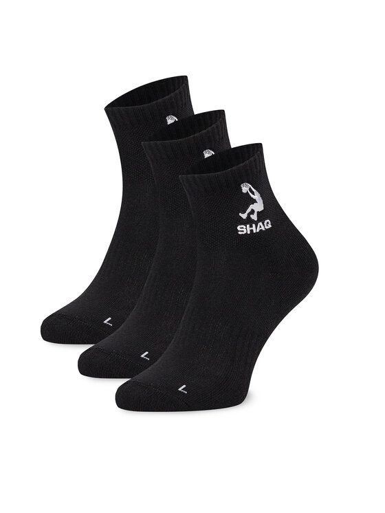 SHAQ Shaq Krátké ponožky AS_SHQ_H_001Z_SS25 (3-PACK) Černá