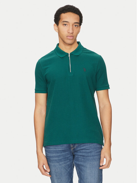 U.S. Polo Assn. U.S. Polo Assn. Polokošile MUP3335 Zelená Regular Fit