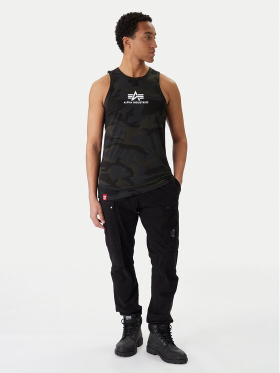 Alpha Industries Alpha Industries Tank top Basci Camo 126566C Siva Regular Fit