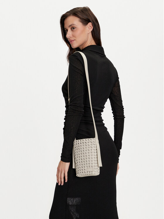 Calvin Klein Handtasche Ck Braided Mini Bag K60K612172 Grau 