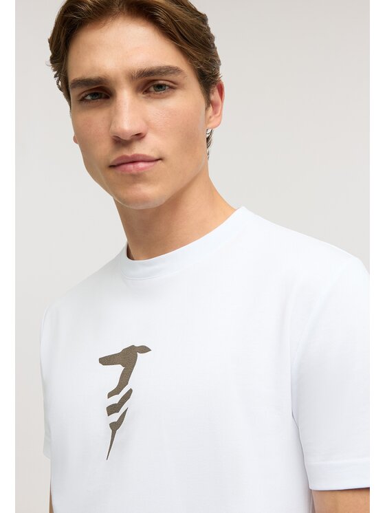 Trussardi Trussardi T-Shirt G01V8000373N001 Biały Regular Fit