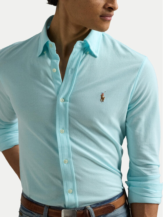 Polo Ralph Lauren Polo Ralph Lauren Košeľa 710932545009 Tyrkysová Slim Fit