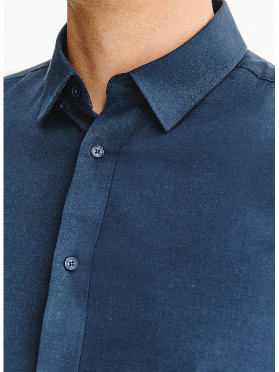 Pako Lorente Pako Lorente Koszula P25WF-1X-019 Granatowy Slim Fit