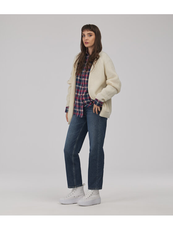 Lee Cooper Lee Cooper Sweter SANDRA Kremowy Oversize