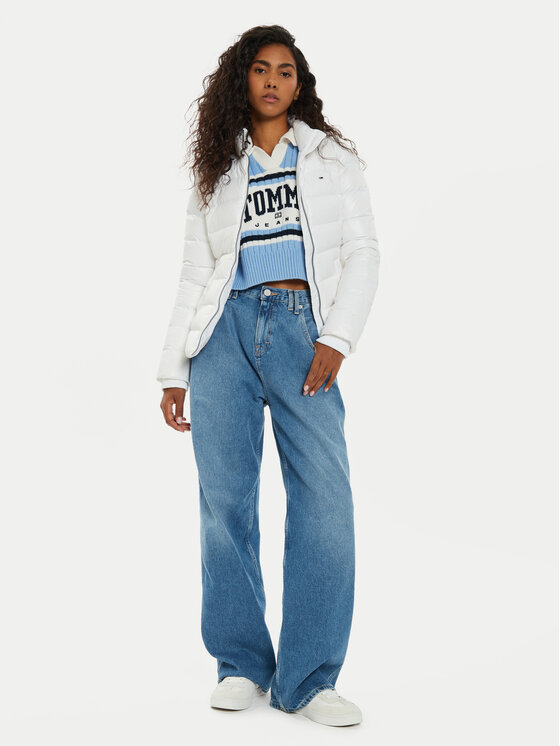 Tommy Jeans Tommy Jeans Puhovka DW0DW18826 Bela Slim Fit