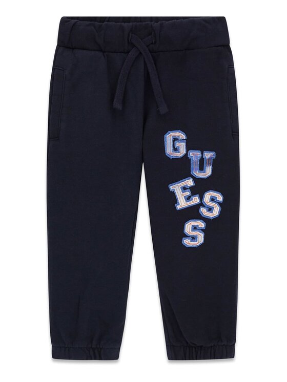 Guess Kids Guess Kids Kalhoty z materiálu 181540 Modrá Regular Fit