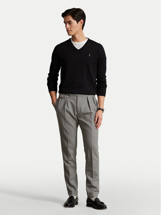 Polo Ralph Lauren Polo Ralph Lauren Светр Ls Sf Vn Pp 710670789003 Чорний Regular Fit