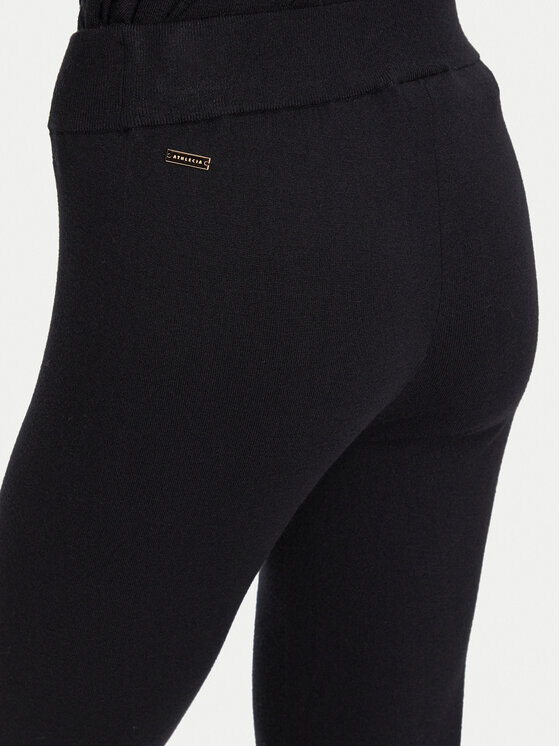 Athlecia Athlecia Παντελόνι φόρμας Dava W Knitted EA243385 Μαύρο Regular Fit