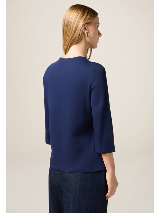 Oltre Oltre T-shirt G038J004502N034 Blu Regular Fit