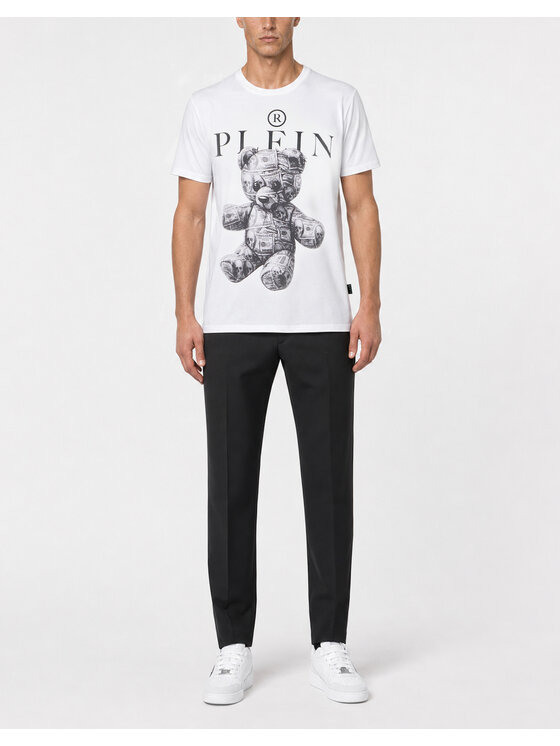 PHILIPP PLEIN PHILIPP PLEIN T-Shirt 31600 Biały Regular Fit
