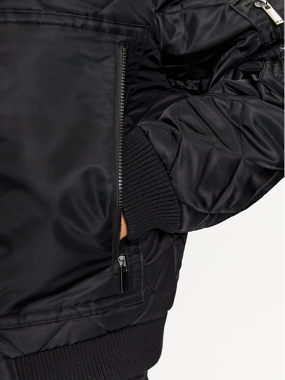 Just Cavalli Just Cavalli Яке бомбър 75OASD05 Черен Regular Fit