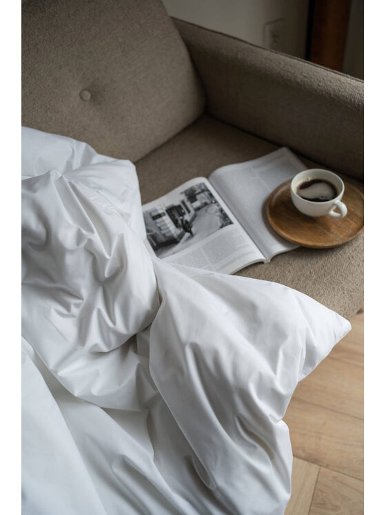 White pocket White pocket Komplet pościeli perkalowa Biały