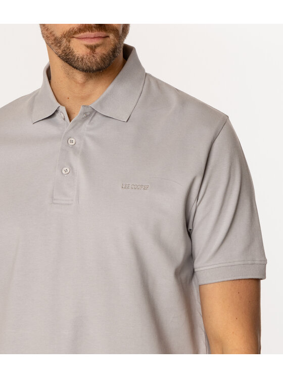 Lee Cooper Lee Cooper Polo TEO 5051 Szary Regular Fit
