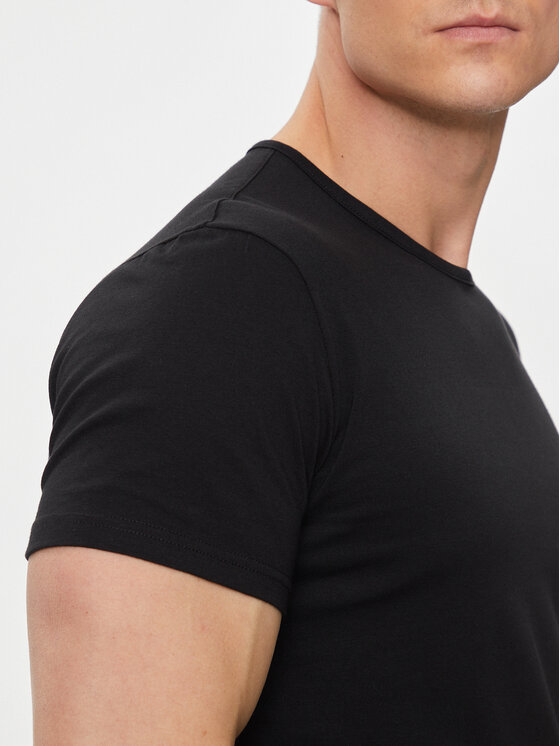 Versace Versace Póló Medusa AUU01005 Fekete Slim Fit