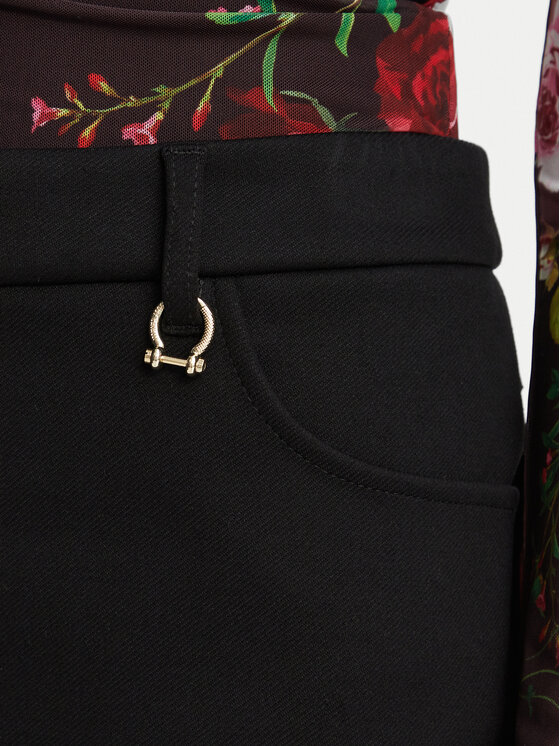 Just Cavalli Just Cavalli Ravno krilo 81PAE852 N0794 Črna Slim Fit
