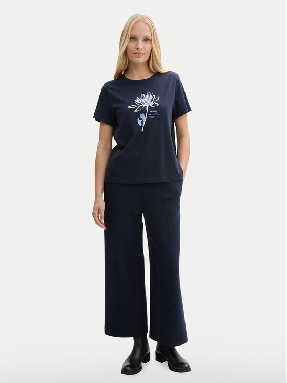 Tom Tailor Tom Tailor T-krekls 1045534 Tumši zils Regular Fit