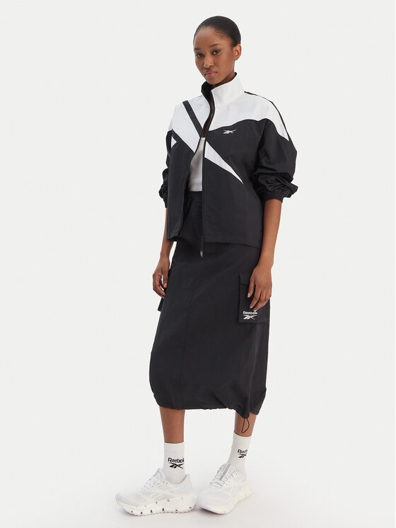 Reebok Reebok Midi sukňa Gabrielle RK25513CCW Čierna Regular Fit