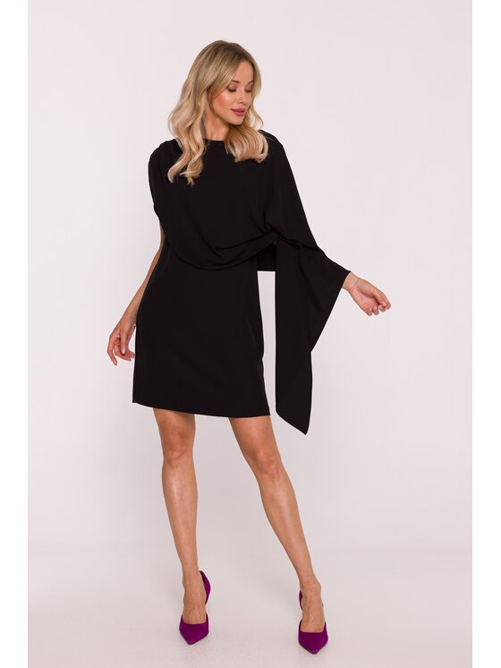 Stylove Stylove Sukienka koktajlowa s423 Czarny A-Line Fit