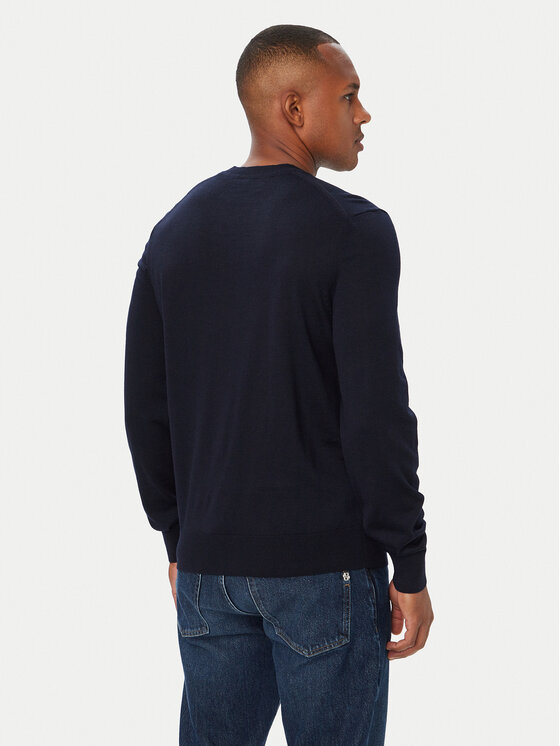 BOSS BOSS Пуловер Leno 50571914 Тъмносин Regular Fit