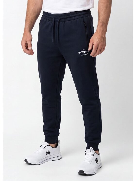 PITBULL PITBULL Spodnie dresowe ARBOR Granatowy Regular Fit