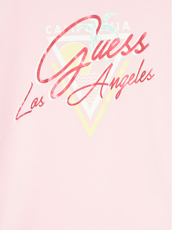 Guess Guess Тишърт J4GI23 K6YW4 Розов Regular Fit