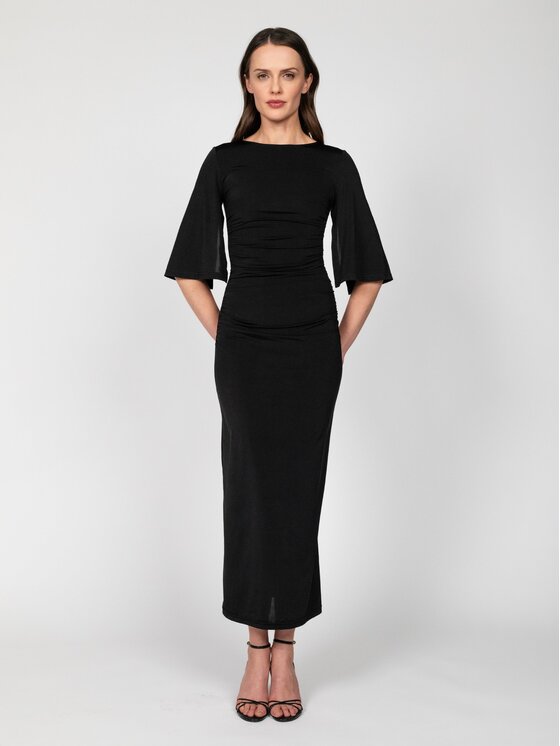 Nudyess Nudyess Sukienka codzienna Alshain Maxi Czarny Regular Fit
