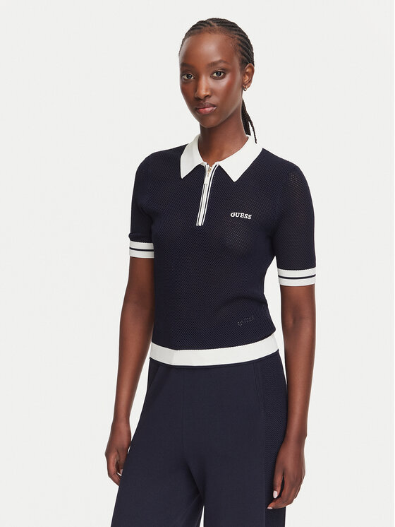Guess Polo V6GR04 Z0725 Tamnoplava Regular Fit
