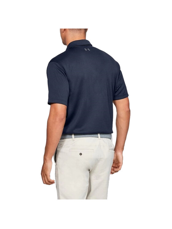 Under Armour Under Armour Polo Under Armour Tech Polo Granatowy Regular Fit