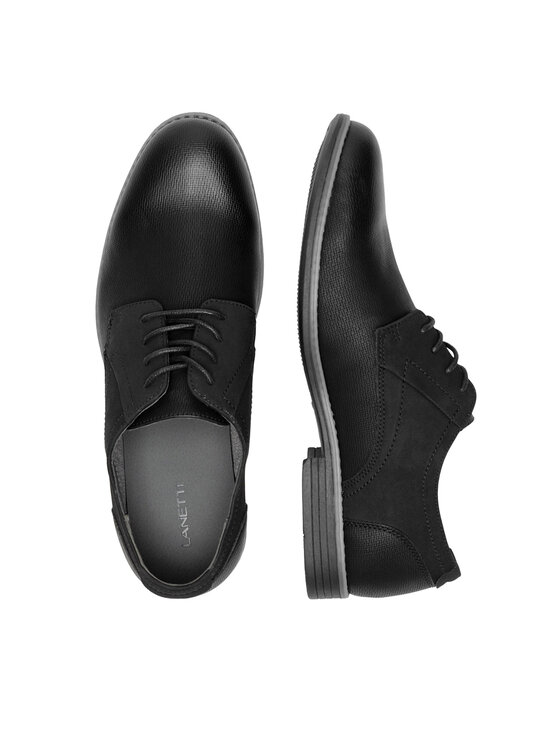 Lanetti Lanetti Półbuty M16AW070-31 Czarny