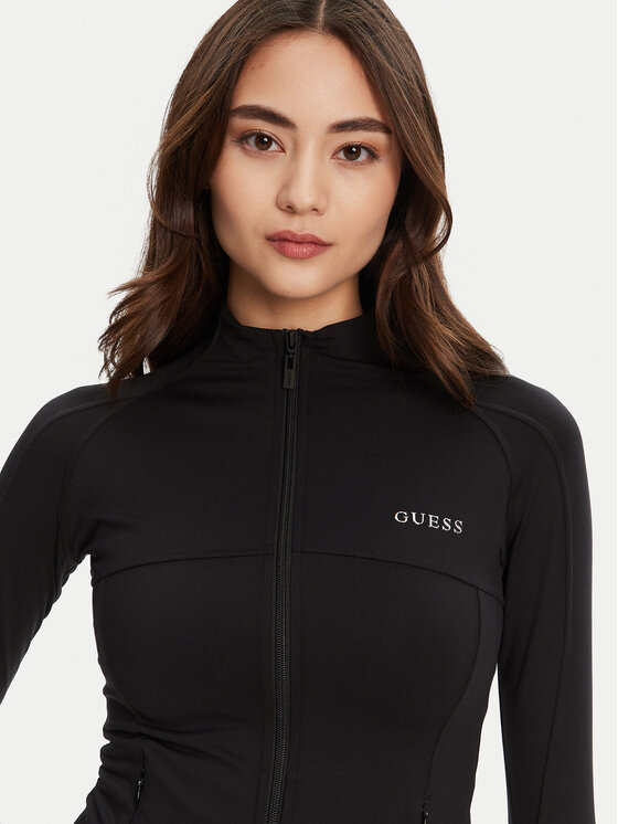 Guess Guess Mikina V5RP17 KCD02 Čierna Regular Fit