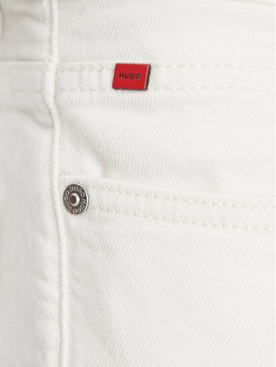 HUGO HUGO Blugi 50537696 Alb Extra Slim Fit