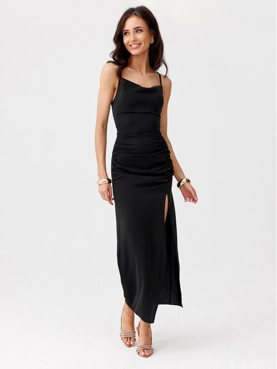 Roco Fashion Roco Fashion Abito da cocktail Aria Nero Slim Fit