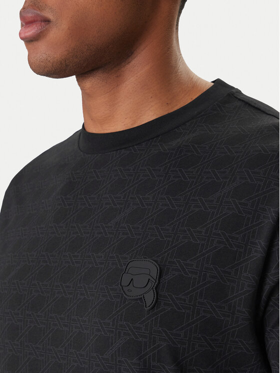 KARL LAGERFELD KARL LAGERFELD Tricou 755077 561251 Negru Regular Fit