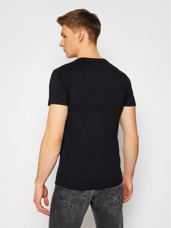 Lee Lee Komplet 2 t-shirtów Twin Pack L62ECM01 Czarny Fitted Fit