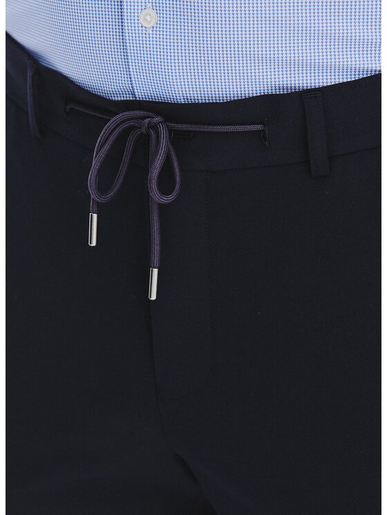 Pako Lorente Pako Lorente Spodnie materiałowe P25WF-WX-017 Granatowy Slim Fit